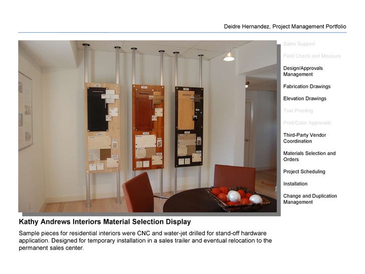 Deidre Hernandez Project Management Portfolio
