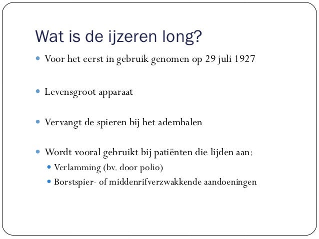 Hoe Werkt Een Ijzeren Long