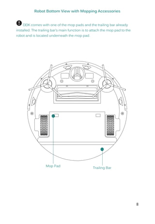 Deik robot vacuum cleaner mt820-uk 