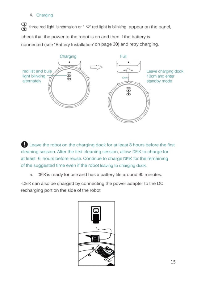 Deik robot vacuum cleaner mt820uk version 20171109