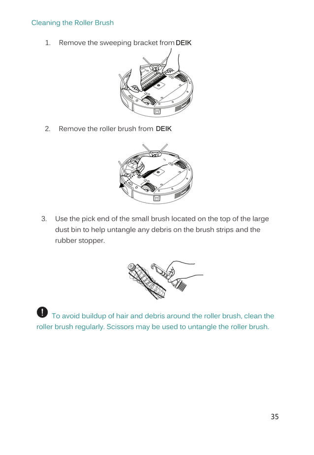 Deik robot vacuum cleaner mt820uk version 20171109