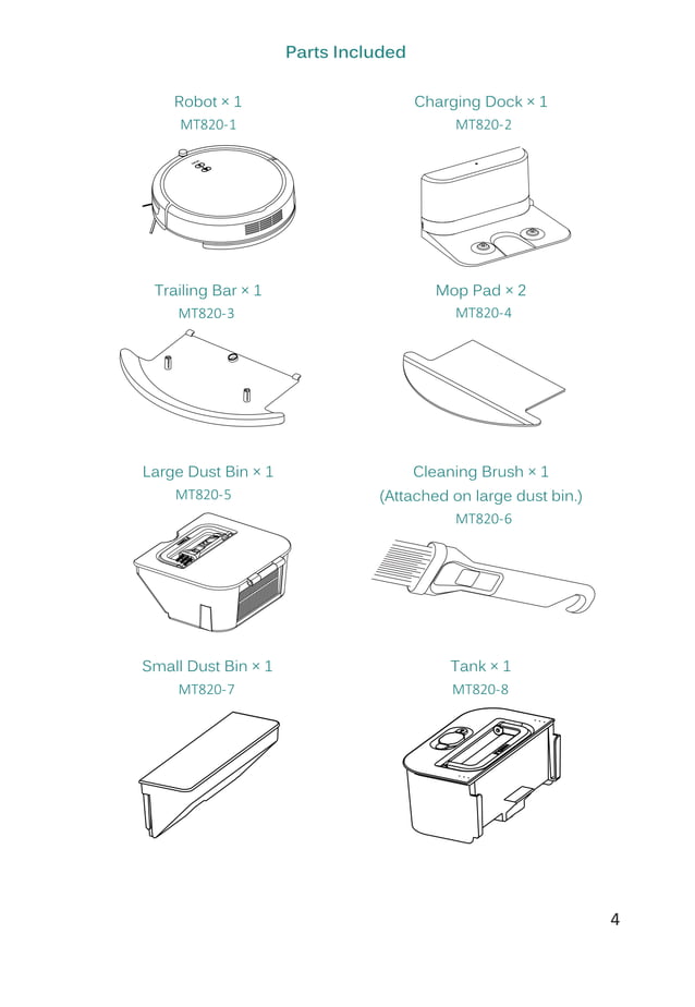 Deik robot vacuum cleaner mt820uk version 20171109
