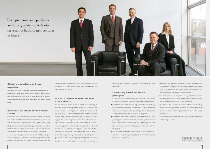 Deininger Consulting Presentation