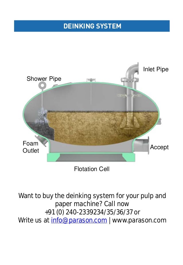 Best Deinking System For Pulp Paper Mill