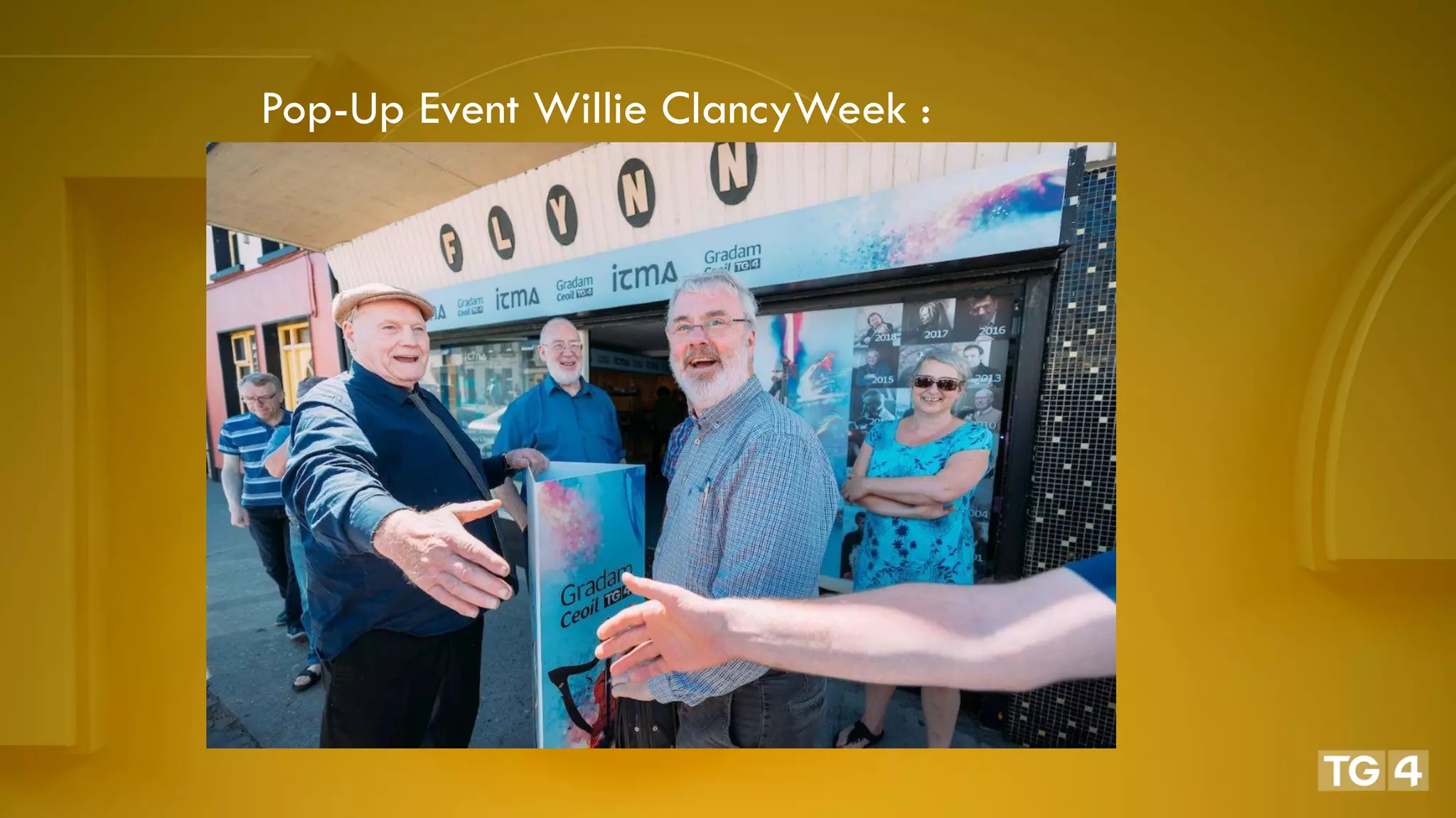 Pop-Up Event Willie ClancyWeek :
 