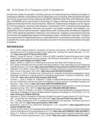 The Role of ICT in Professional Development of Science Teachers | PDF