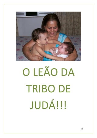 O LEÃO DA
TRIBO DE
 JUDÁ!!!
            16
 