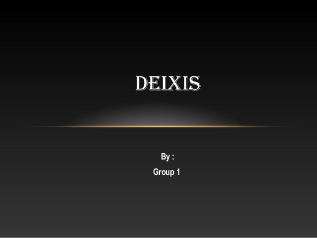 Deixis