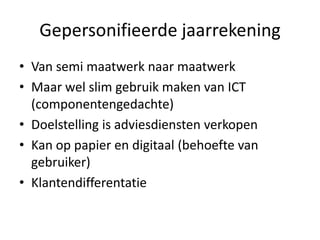 automatisering van de controle (continuous auditing)