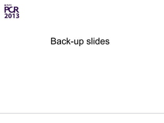 Back-up slides
 