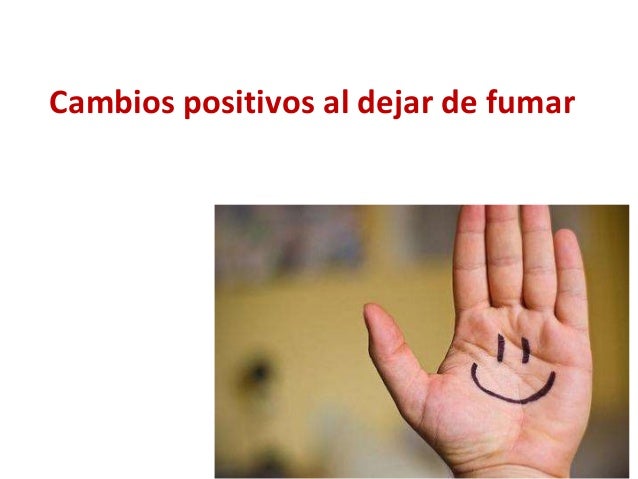 Si dejar fumar los síntomas