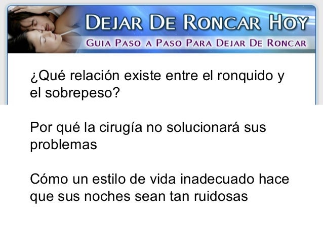 Dejar de roncar hoy pdf to word