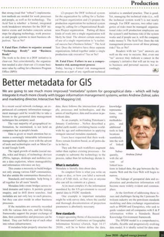 Better Metadata for GIS