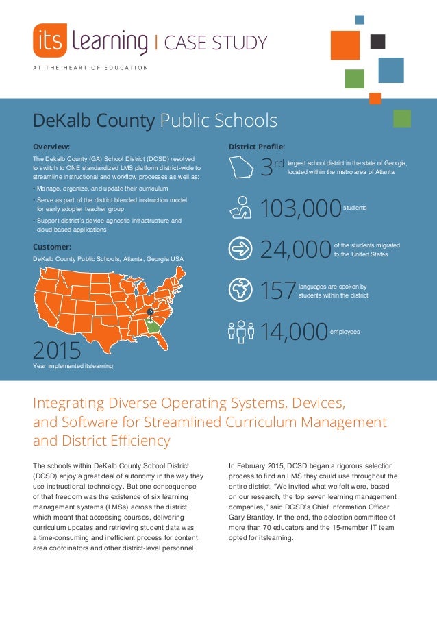 Case Study DeKalb County Public Schools Case Study