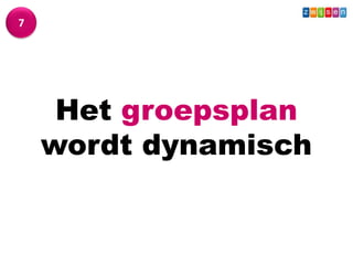 Wat - Leerkracht
7




       Het groepsplan
      wordt dynamisch
 