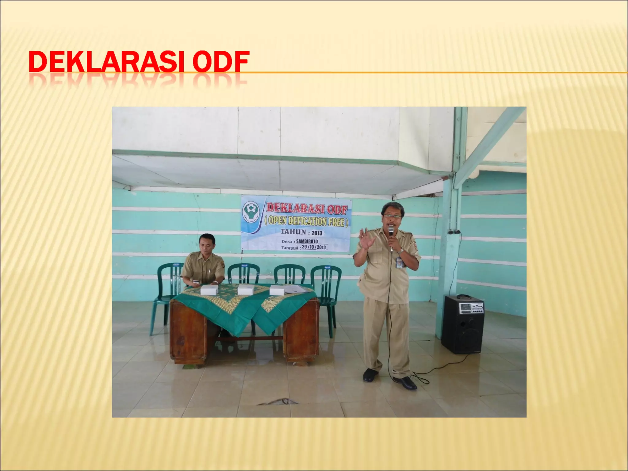 Deklarasi odf ( open defication free) | PPT