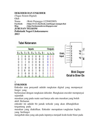 Dekoder dan Enkoder | PDF
