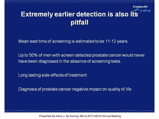 [TITLE]
Presented By Harry J. De Koning, MD at 2013 ASCO Annual Meeting
 