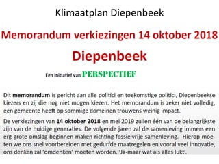 Klimaatplan Diepenbeek
 