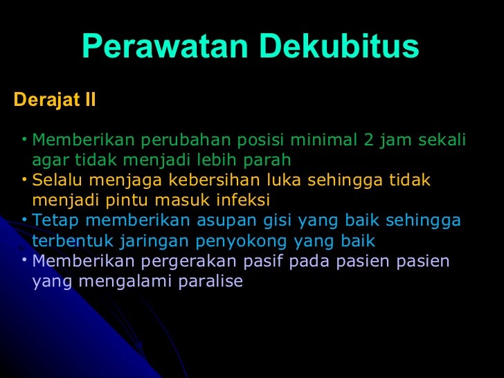 Perawatan Dekubitus