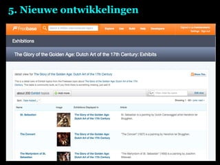 5. Nieuwe ontwikkelingen 