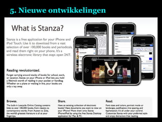 5. Nieuwe ontwikkelingen 