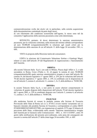 Delibera n. 163/11/CONS | PDF