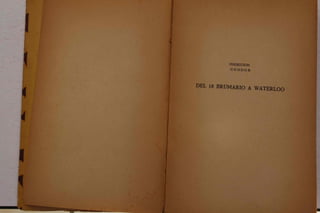 Del 18 brumario a waterloo