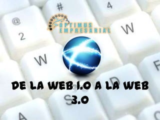 De la web 1.0 a la web
3.0

 