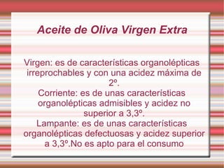 Análisis del aceite Al aceite se le hace un análisis para ver el acidez que tiene. 