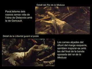 Detall del  Rai de la Medusa Les cames alçades del  difunt del marge esquerre, semblen inspsrar-se amb les del finat de la...