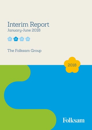 1
Interim Report
January-June 2018
The Folksam Group
2018
Q2 Q3Q1 Q4
 