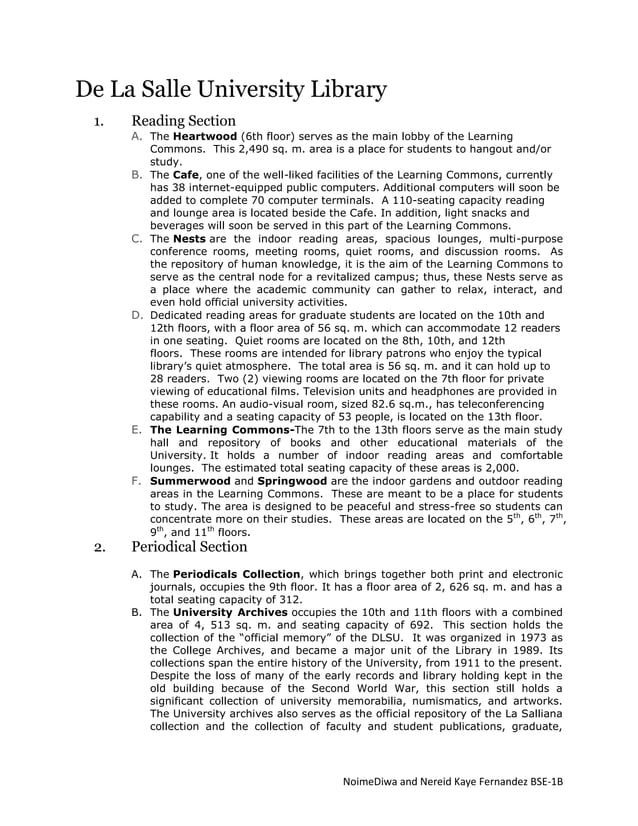 De la salle university library2 PDF