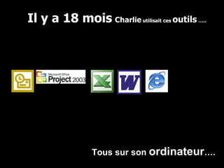 Il y a 18 mois   Charlie  utilisait ces  outils  ….. Tous sur son  ordinateur …. 