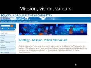 Mission, vision, valeurs 