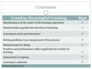 Big 6 Alignment to TEKS ELAR Curriculum(19.b.24)  Research/Synthesizing Information. Students clarify research questions and evaluate and synthesize collected information. Students are expected to:(A)  refine the major research question, if necessary, guided by the answers to a secondary set of questions; (B)  evaluate the relevance and reliability of sources(19.b.25)  Research/Organizing and Presenting Ideas. Students organize and present their ideas and information according to the purpose of the research and their audience. Students are expected to synthesize the research into a written or an oral presentation that:(A)  compiles important information from multiple sources;(B)  develops a topic sentence, summarizes findings, and uses evidence to support conclusions;(C)  presents the findings in a consistent format; and(D)  uses quotations to support ideas and an appropriate form of documentation to acknowledgeTask    Definition