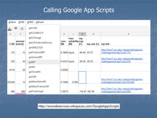 Calling Google App Scripts
 