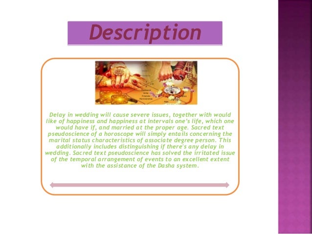 Delayed Marriage Dasha Compatibility in Vedic Astrology