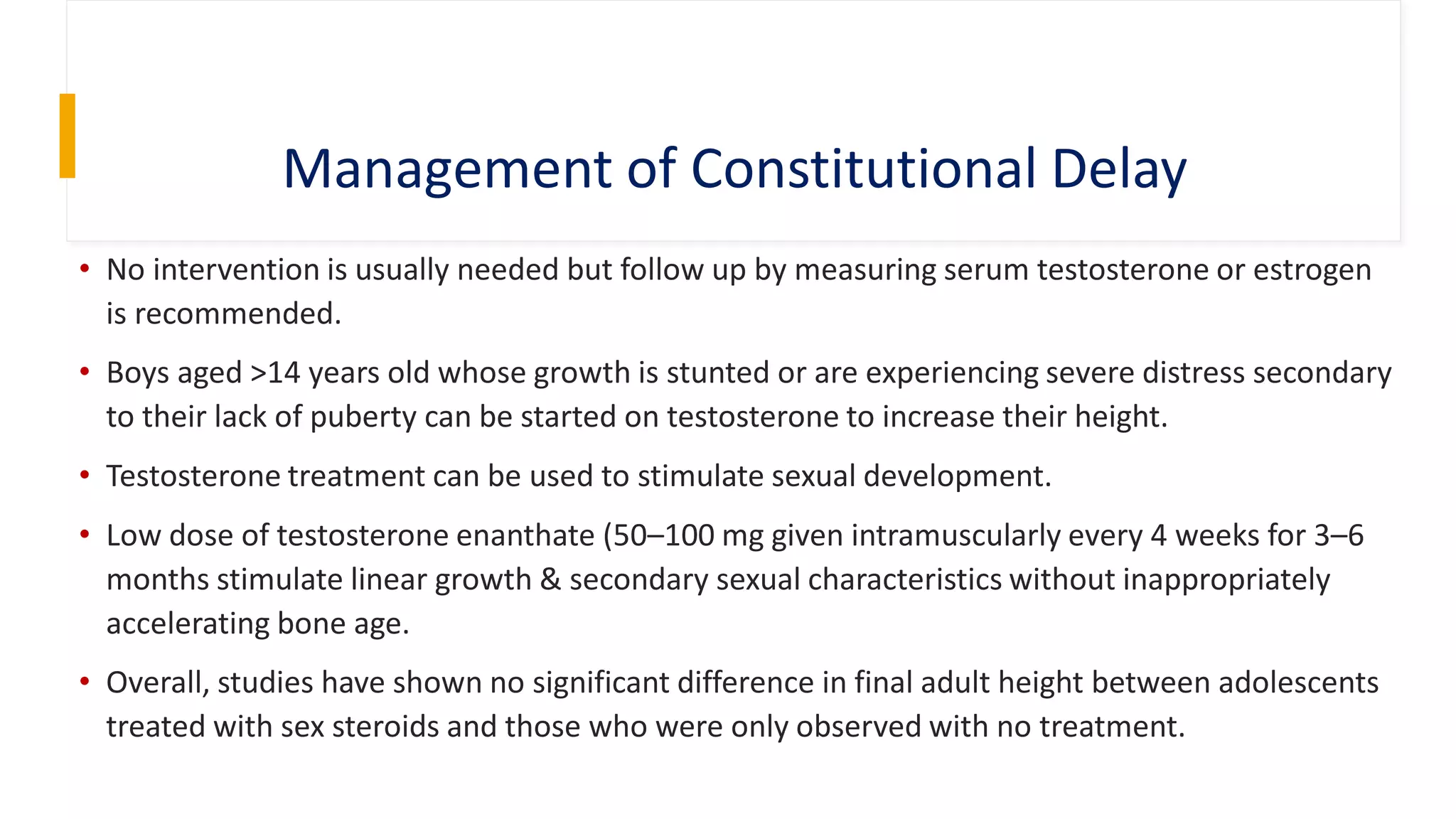 Delayed puberty in children | PDF