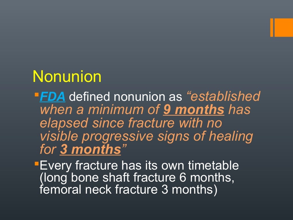 Delayed Union & Nonunion of Fractures        Delayed Union & Nonunion of Fractures