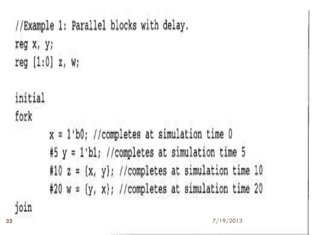 Delays in verilog