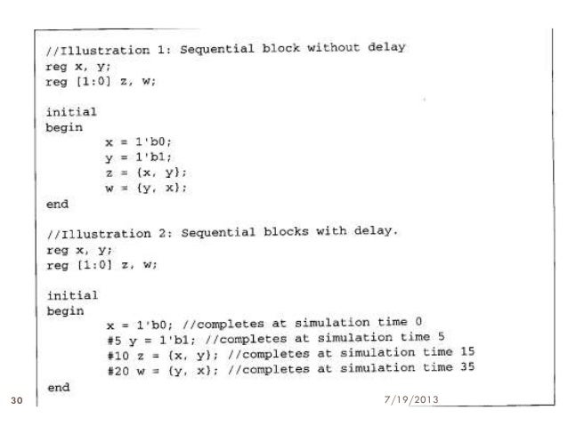 Delays in verilog