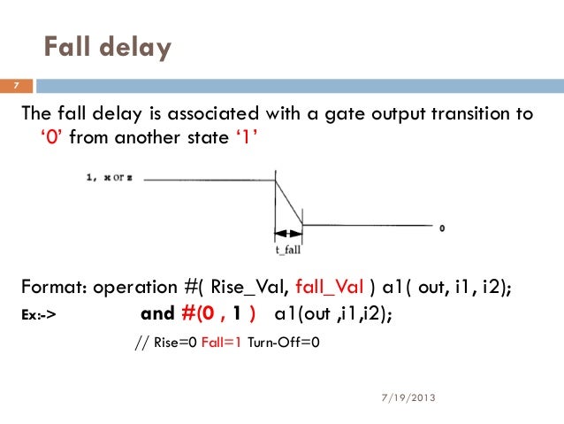 Delays in verilog
