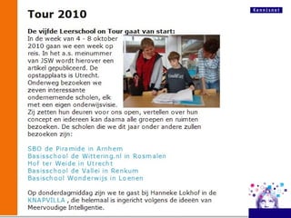 TOUR De Leerschool.nl
 
