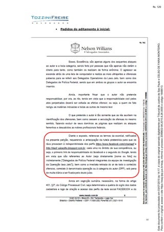 10
• Pedidos do aditamento à inicial:
Paraconferirooriginal,acesseositehttps://esaj.tjsp.jus.br/esaj,informeoprocesso2099602-08.2015.8.26.0000ecódigo184B513.
Estedocumentofoiprotocoladoem03/07/2015às14:17,écópiadooriginalassinadodigitalmenteporTribunaldeJusticadeSaoPauloeCELSODEFARIAMONTEIRO.
fls. 129
 