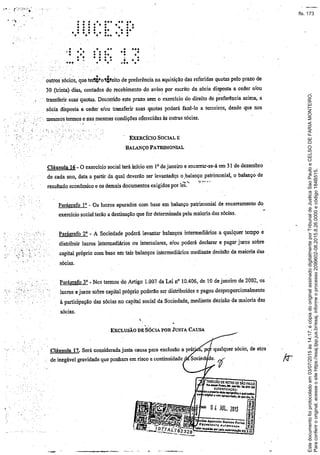 Paraconferirooriginal,acesseositehttps://esaj.tjsp.jus.br/esaj,informeoprocesso2099602-08.2015.8.26.0000ecódigo184B515.
Estedocumentofoiprotocoladoem03/07/2015às14:17,écópiadooriginalassinadodigitalmenteporTribunaldeJusticaSaoPauloeCELSODEFARIAMONTEIRO.
fls. 173
 