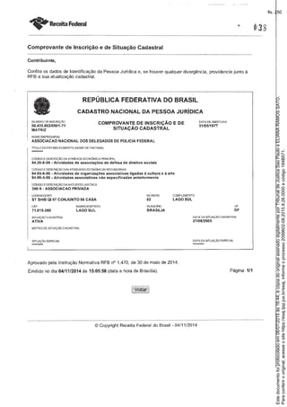 Paraconferirooriginal,acesseositehttps://esaj.tjsp.jus.br/esaj,informeoprocesso2099602-08.2015.8.26.0000ecódigo184B571.
Estedocumentofoiprotocoladoem06/07/2015às16:44,écópiadooriginalassinadodigitalmenteporTribunaldeJusticaSaoPauloeELIANARAMOSSATO.
fls. 250
 