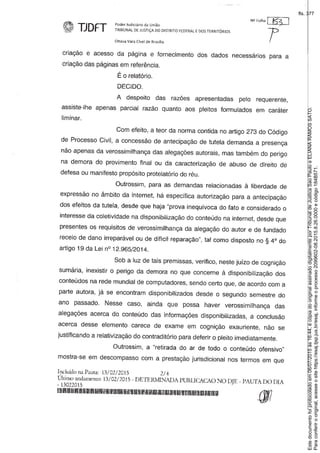 Paraconferirooriginal,acesseositehttps://esaj.tjsp.jus.br/esaj,informeoprocesso2099602-08.2015.8.26.0000ecódigo184B571.
Estedocumentofoiprotocoladoem06/07/2015às16:44,écópiadooriginalassinadodigitalmenteporTribunaldeJusticaSaoPauloeELIANARAMOSSATO.
fls. 377
 
