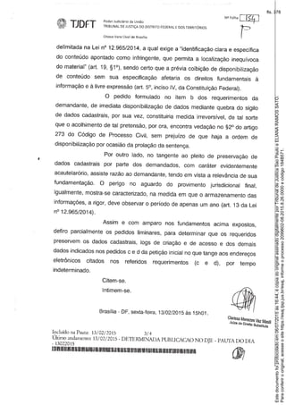 Paraconferirooriginal,acesseositehttps://esaj.tjsp.jus.br/esaj,informeoprocesso2099602-08.2015.8.26.0000ecódigo184B571.
Estedocumentofoiprotocoladoem06/07/2015às16:44,écópiadooriginalassinadodigitalmenteporTribunaldeJusticaSaoPauloeELIANARAMOSSATO.
fls. 378
 