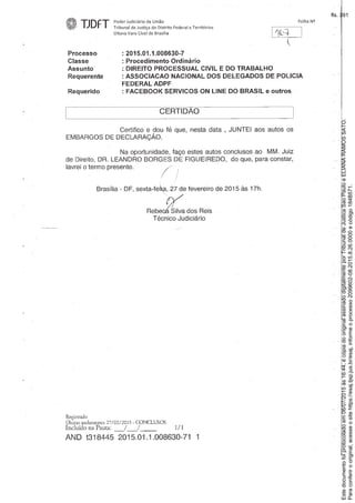 Paraconferirooriginal,acesseositehttps://esaj.tjsp.jus.br/esaj,informeoprocesso2099602-08.2015.8.26.0000ecódigo184B571.
Estedocumentofoiprotocoladoem06/07/2015às16:44,écópiadooriginalassinadodigitalmenteporTribunaldeJusticaSaoPauloeELIANARAMOSSATO.
fls. 391
 